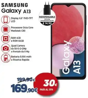 Expert SAMSUNG Galaxy A13 offerta