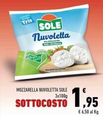 Conad Margherita Sole mozzarella nuvoletta offerta