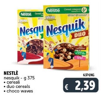 Gourmet Déco Nestlè nesquik cereali offerta