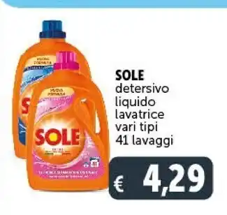 Gourmet Déco Sole detersivo liquido lavatrice vari tipi offerta