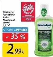 Carrefour Market Mentadent collutorio protezione attiva offerta