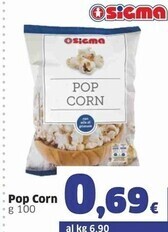 Sigma Sigma pop corn offerta