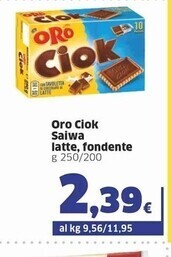 Sigma Saiwa oro ciok latte, fondente offerta