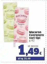 Sigma Cuorenero macaron vari tipi offerta