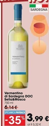Carrefour Market Sella & mosca vermentino di sardegna doc offerta