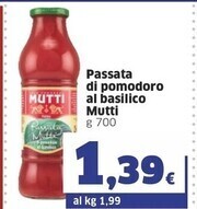 Sigma Mutti passata di pomodoro al basilico offerta