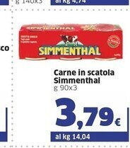 Sigma Simmenthal carne in scatola offerta