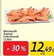 Carrefour Market Mazzancolle tropicali cotte (grandi) offerta