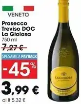 Carrefour Market La gioiosa prosecco treviso doc offerta