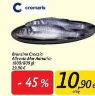 Carrefour Market Cromaris branzino croazia allevato mar adriatico offerta