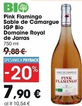 Carrefour Market Domaine royal de jarras - pink flamingo sable de camargue igp bio offerta
