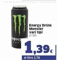 Sigma Monster energy drink vari tipi offerta