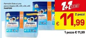 Iper La Grande Pampers pannolini sole e luna offerta