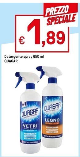 Iper La Grande Quasar detergente spray offerta