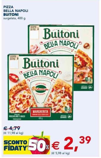 Esselunga PIZZA BELLA NAPOLI BUITONI surgelata, 400 g offerta