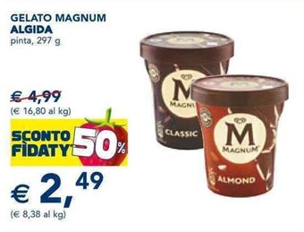 Esselunga GELATO MAGNUM ALGIDA pinta, 297 g offerta
