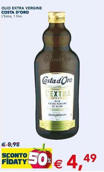 Esselunga OLIO EXTRA VERGINE COSTA D'ORO L'Extra, 1 litro offerta