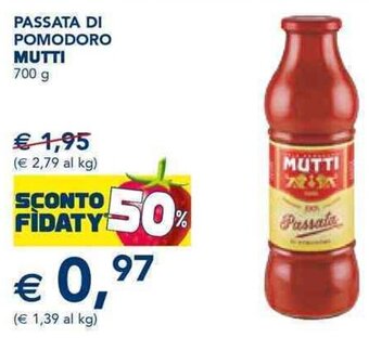 Esselunga PASSATA DI POMODORO MUTTI 700 g offerta