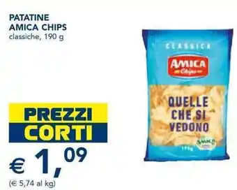 Esselunga PATATINE AMICA CHIPS classiche, 190 g offerta