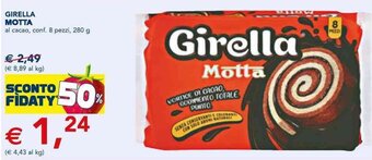 GIRELLA MOTTA al cacao, conf. 8 pezzi, 280 g