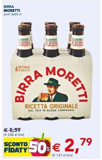 Esselunga BIRRA MORETTI conf. 6x33 cl offerta