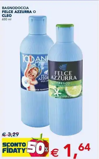 Esselunga BAGNODOCCIA FELCE AZZURRA O CLEO 650 ml offerta