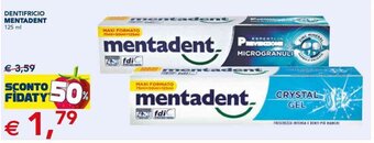Esselunga DENTIFRICIO MENTADENT 125 ml offerta