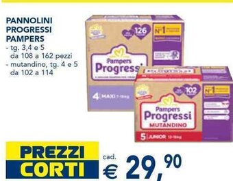 Esselunga PANNOLINI PROGRESSI PAMPERS offerta