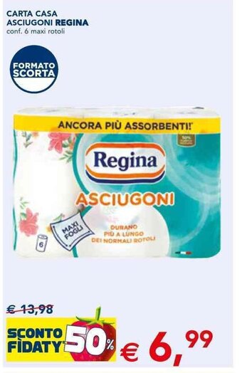 CARTA CASA ASCIUGONI REGINA conf. 6 maxi rotoli