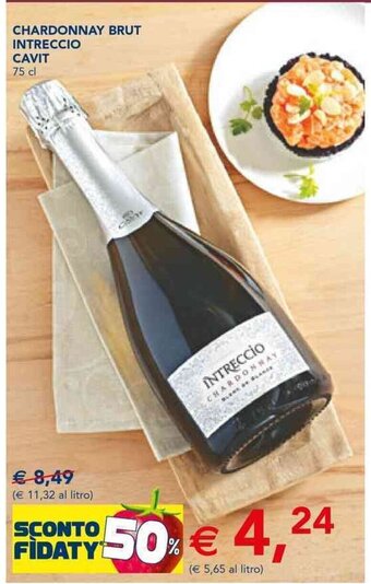 CHARDONNAY BRUT INTRECCIO CAVIT 75 cl