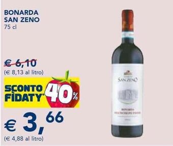 Esselunga BONARDA SAN ZENO 75 cl offerta