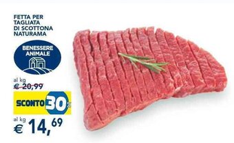 Esselunga FETTA PER TAGLIATA DI SCOTTONA NATURAMA offerta