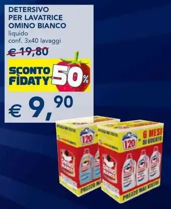 Esselunga DETERSIVO PER LAVATRICE OMINO BIANCO 3x40 lavaggi offerta