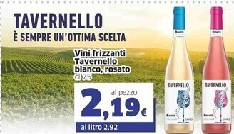 Sigma Tavernello vini frizzanti bianco, rosato offerta