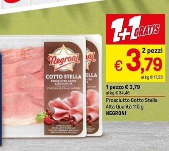 Negroni prosciutto cotto stella alta qualita