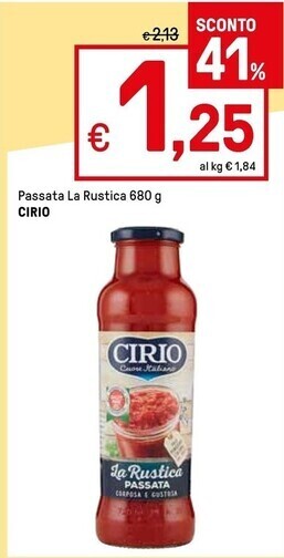 Cirio passata la rustica