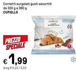 Cupiello cornetti surgelati gusti assortiti