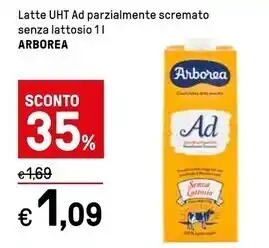 Iper La Grande Arborea latte uht ad parzialmente scremato senza lattosio offerta