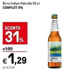Iper La Grande Damm ipa complot birra indian pale ale offerta