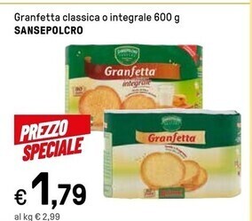 Iper La Grande Sansepolcro granfetta classica o integrale offerta