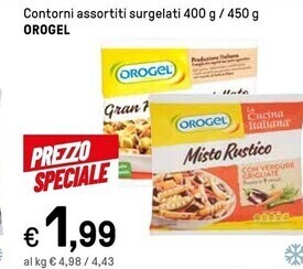 Iper La Grande Orogel contorni assortiti surgelati offerta