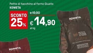 Kometa petto di tacchino al forno giusto