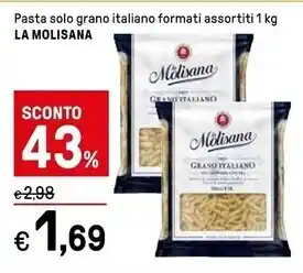 Iper La Grande La molisana pasta solo grano italiano offerta