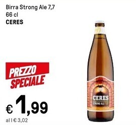 Iper La Grande Ceres birra strong ale 7,7 offerta