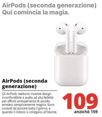 Comet Apple airpods (seconda generazione) offerta