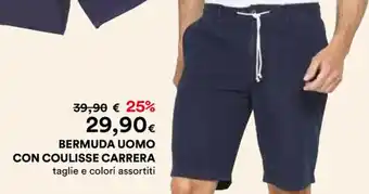 Ipercoop BERMUDA UOMO CON COULISSE CARRERA offerta