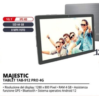 Comet Majestic tablet tab-912 pro 4g offerta