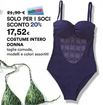 Ipercoop COSTUME INTERO DONNA offerta