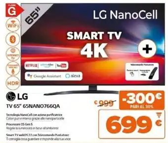 Expert LG TV 65" 65NANO766QA offerta