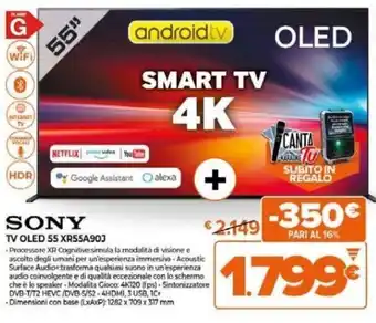 Expert SONY TV OLED 55 XR55A90J offerta